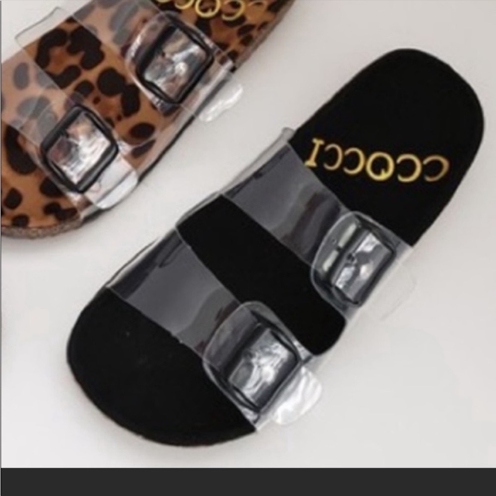 Clear black slides